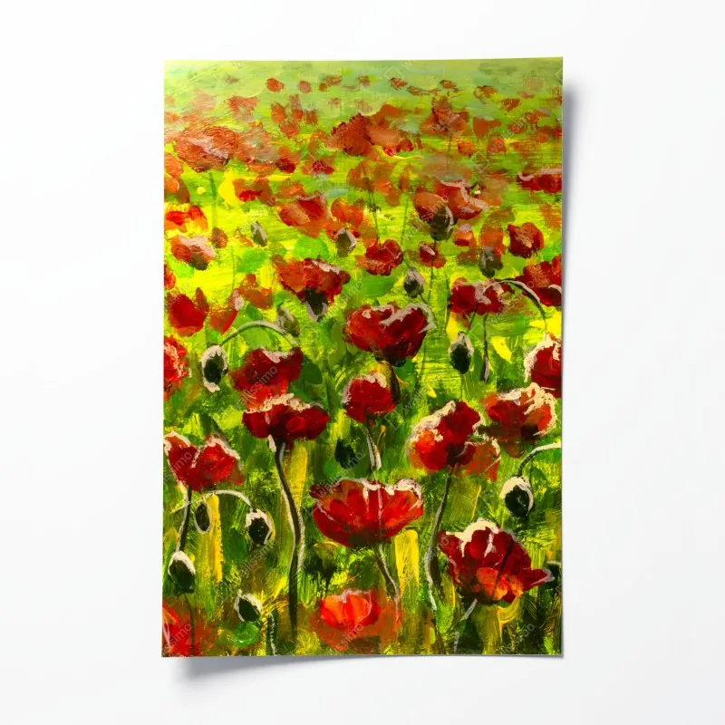 Plakat żywy geometryczny wzór pop – Wallissimo®