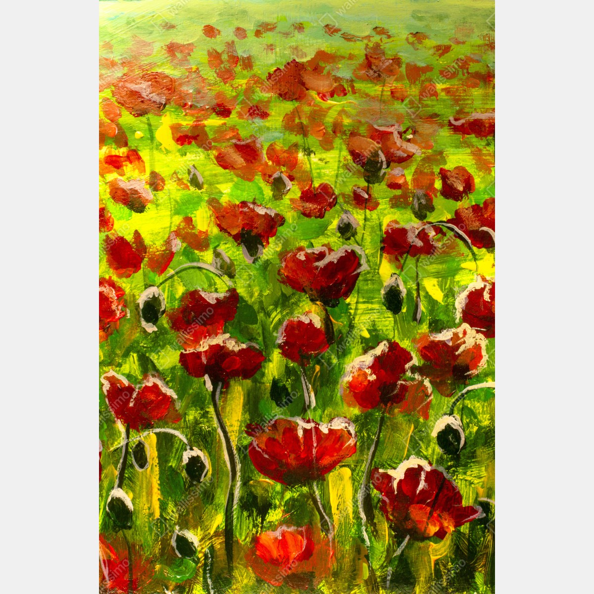 Plakat pole czerwonych maków – Wallissimo® Plakat pole czerwonych maków – Wallissimo®
