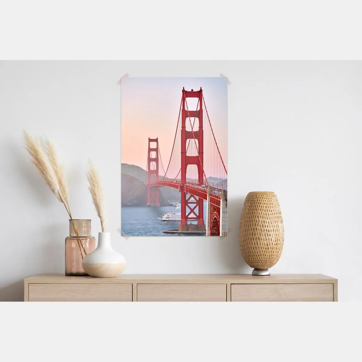 Plakat most Golden Gate o zachodzie słońca – Wallissimo® Plakat most Golden Gate o zachodzie słońca – Wallissimo®