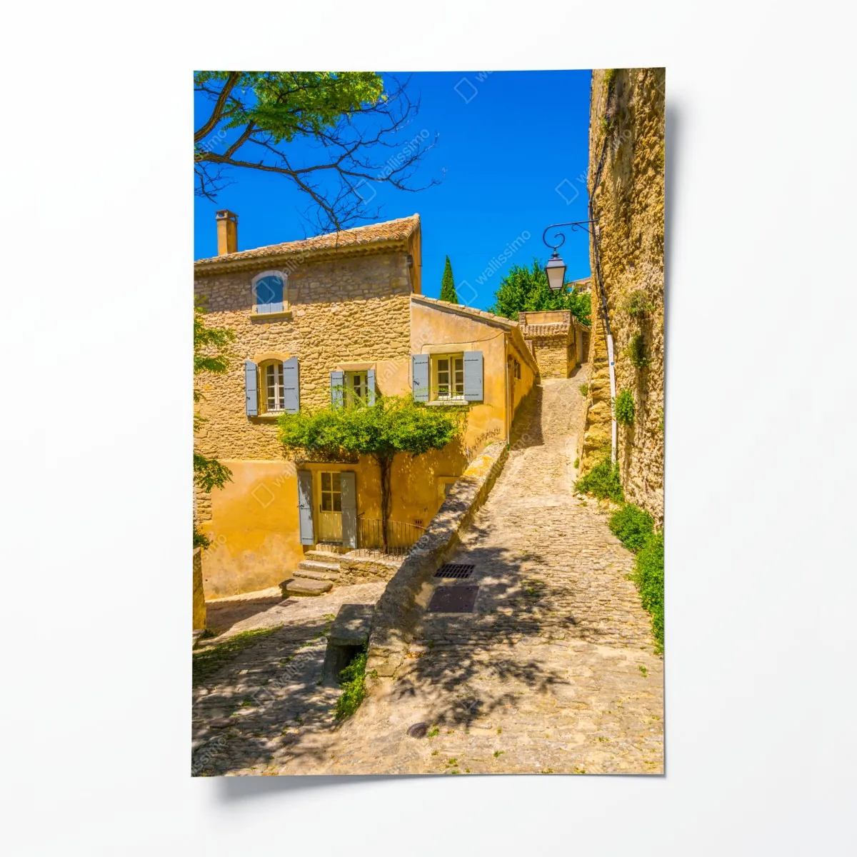 Plakat słoneczna kamienna uliczka – Wallissimo® Plakat słoneczna kamienna uliczka – Wallissimo®