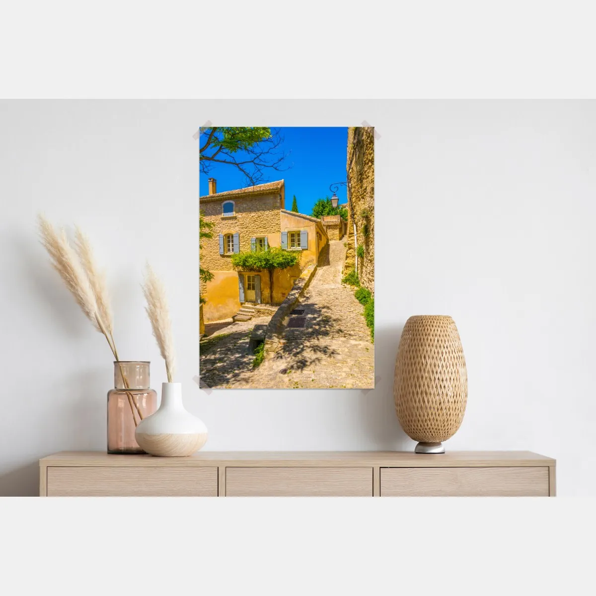Plakat słoneczna kamienna uliczka – Wallissimo® Plakat słoneczna kamienna uliczka – Wallissimo®