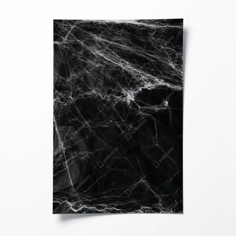 Plakat mroczna pajęczyna na czarnym tle