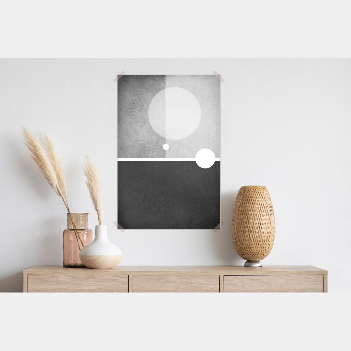 Plakat minimalistyczna kompozycja geometryczna – Wallissimo® Plakat minimalistyczna kompozycja geometryczna – Wallissimo®