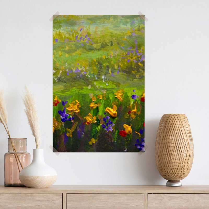 Plakat żywa łąka obraz olejny zbliżenie – Wallissimo® Plakat żywa łąka obraz olejny zbliżenie – Wallissimo®