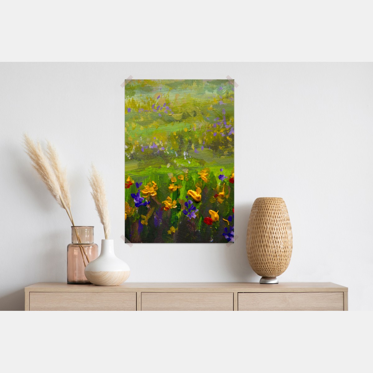 Plakat żywa łąka obraz olejny zbliżenie – Wallissimo® Plakat żywa łąka obraz olejny zbliżenie – Wallissimo®