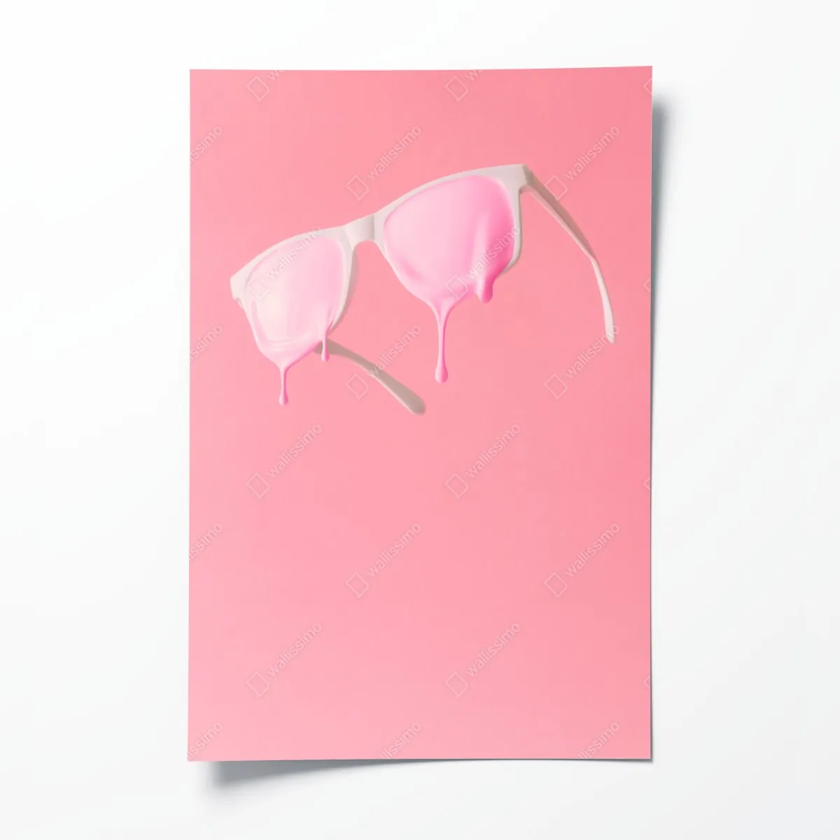 Plakat topniejące różowe okulary – Wallissimo® Plakat topniejące różowe okulary – Wallissimo®