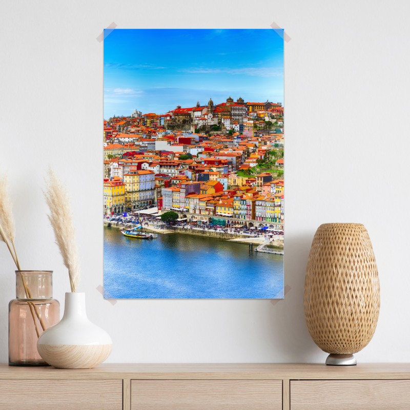 Plakat Porto barwny widok nadbrzeża – Wallissimo® Plakat Porto barwny widok nadbrzeża – Wallissimo®