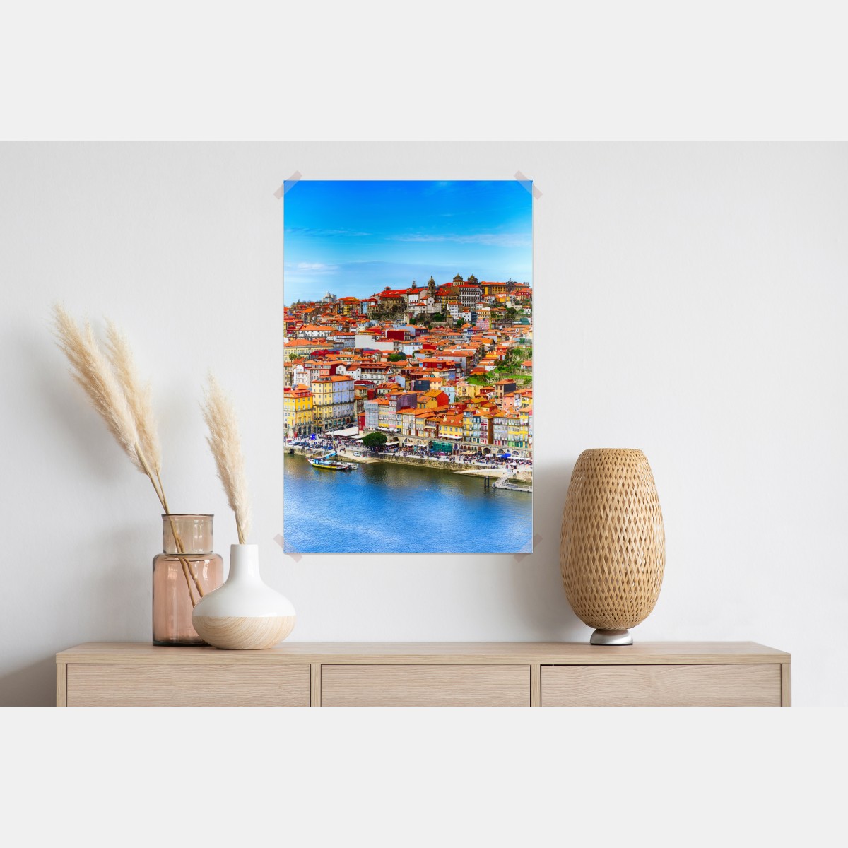 Plakat Porto barwny widok nadbrzeża – Wallissimo® Plakat Porto barwny widok nadbrzeża – Wallissimo®