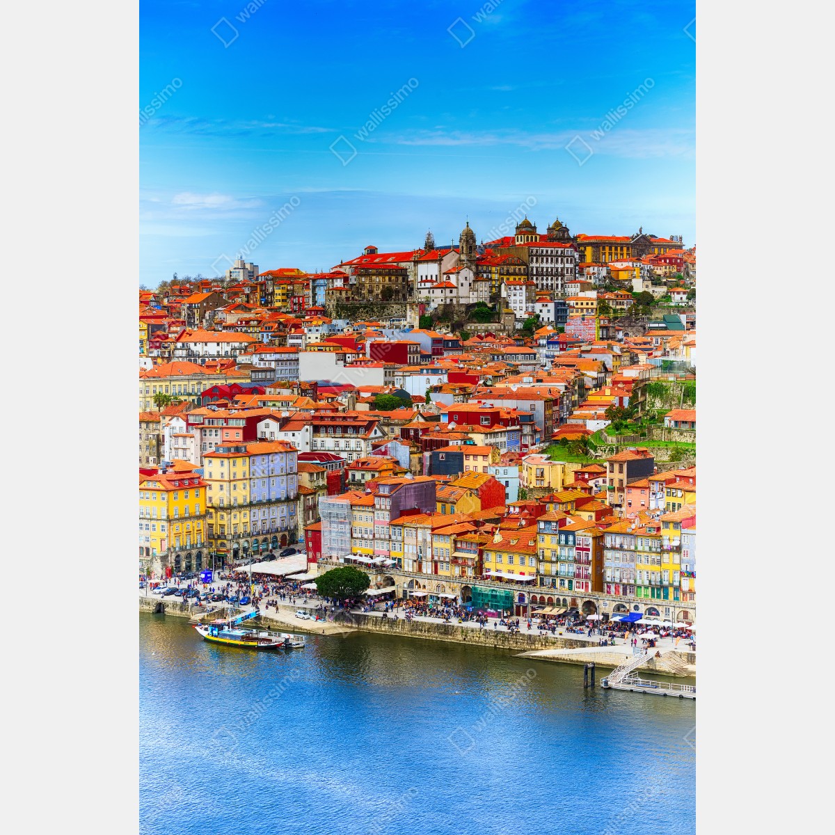 Plakat Porto barwny widok nadbrzeża – Wallissimo® Plakat Porto barwny widok nadbrzeża – Wallissimo®