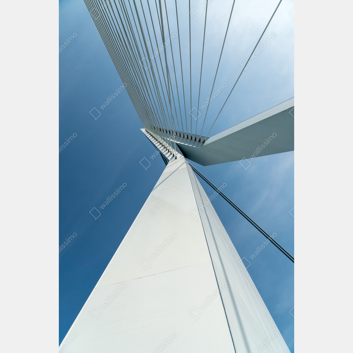 Plakat wznoszące się linie: nowoczesny pylon mostu – Wallissimo® Plakat wznoszące się linie: nowoczesny pylon mostu – Wallissimo®