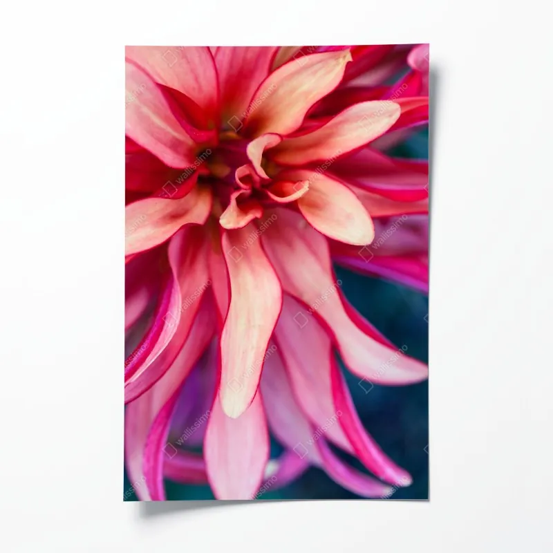 Plakat jasny wzór z cytrynami i kwiatami – Wallissimo®