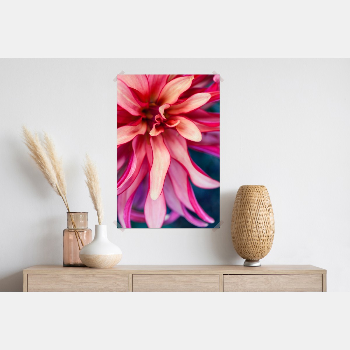 Plakat żywe różowe makro kwiatu – Wallissimo® Plakat żywe różowe makro kwiatu – Wallissimo®