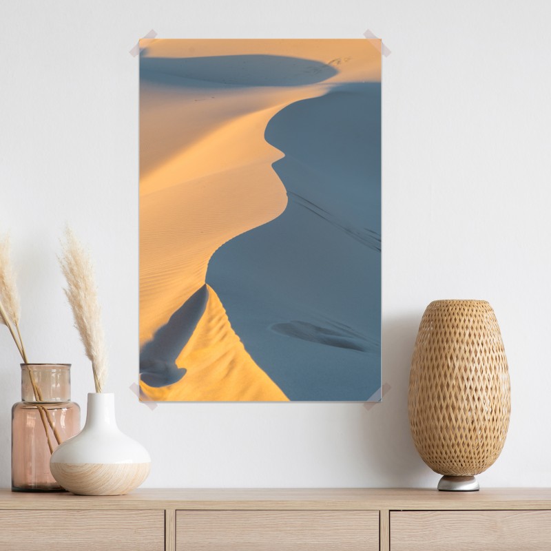 Plakat złote krzywizny wydm – Wallissimo® Plakat złote krzywizny wydm – Wallissimo®