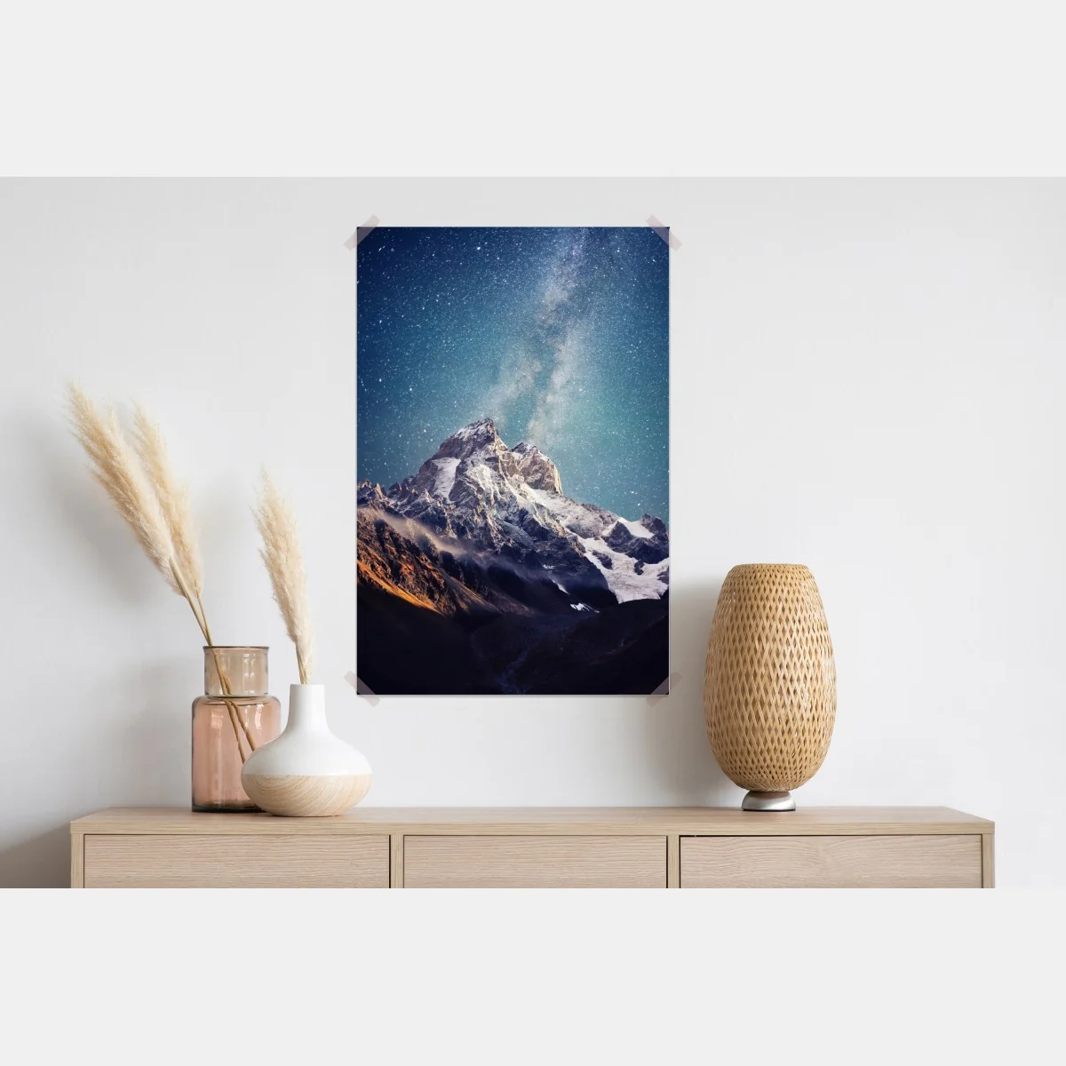 Plakat noc pełna gwiazd nad Ushba – Wallissimo® Plakat noc pełna gwiazd nad Ushba – Wallissimo®