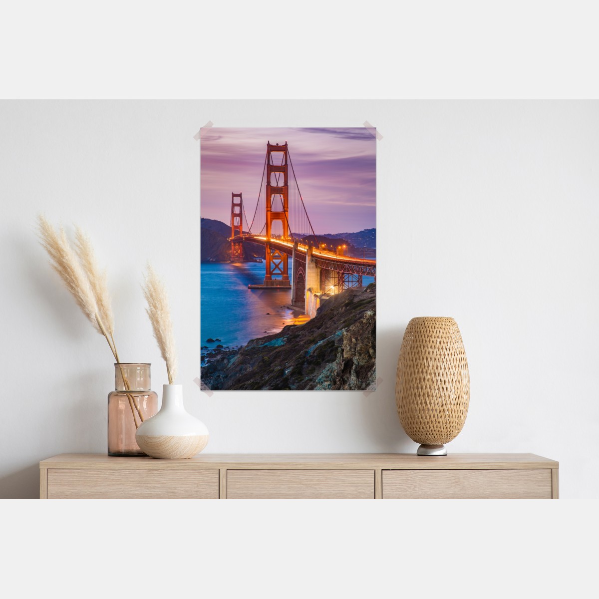 Plakat most Golden Gate o zmierzchu, San Francisco – Wallissimo® Plakat most Golden Gate o zmierzchu, San Francisco – Wallissimo®