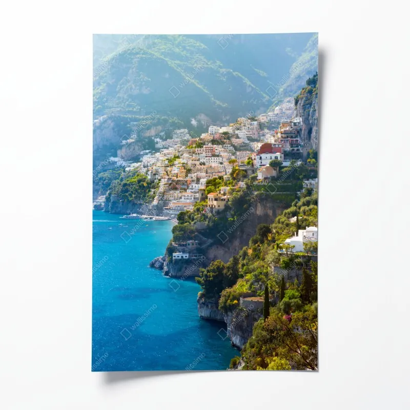 Plakat delikatny koralowy wzór kwiatowy – Wallissimo®