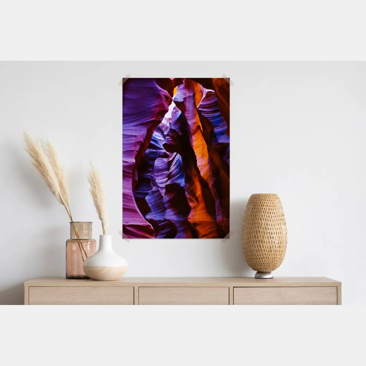 Plakat żywe formacje skalne w wąwozie – Wallissimo® Plakat żywe formacje skalne w wąwozie – Wallissimo®