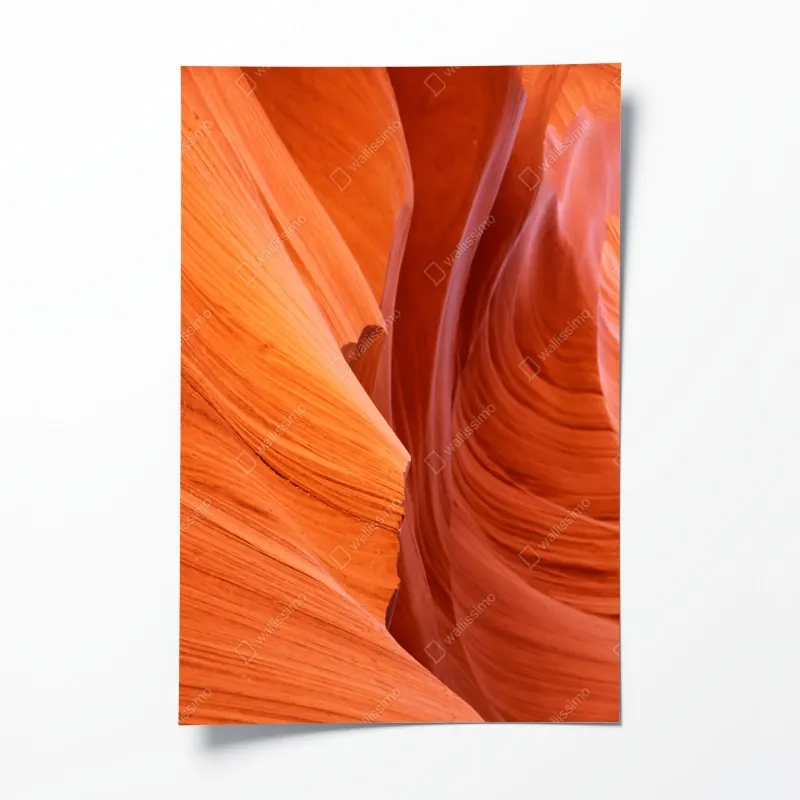 Plakat ciepły piaskowiec kanion abstrakcja