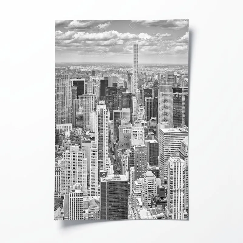 Plakat złota jesienna ścieżka przez las – Wallissimo®