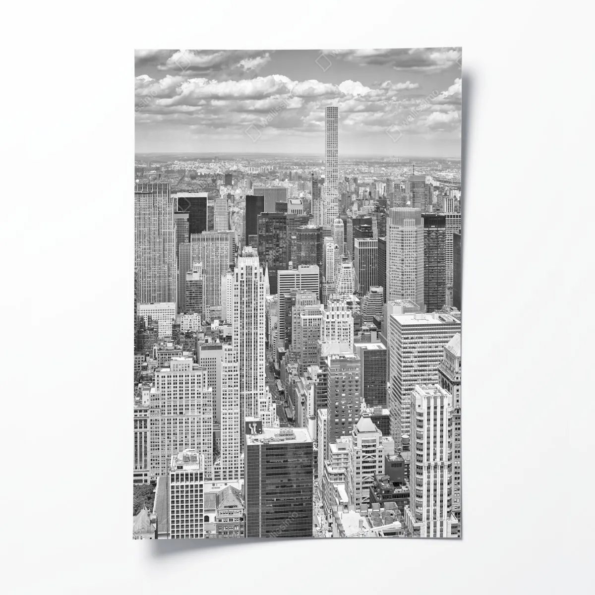 Plakat panorama Nowego Jorku w monochromie – Wallissimo® Plakat panorama Nowego Jorku w monochromie – Wallissimo®
