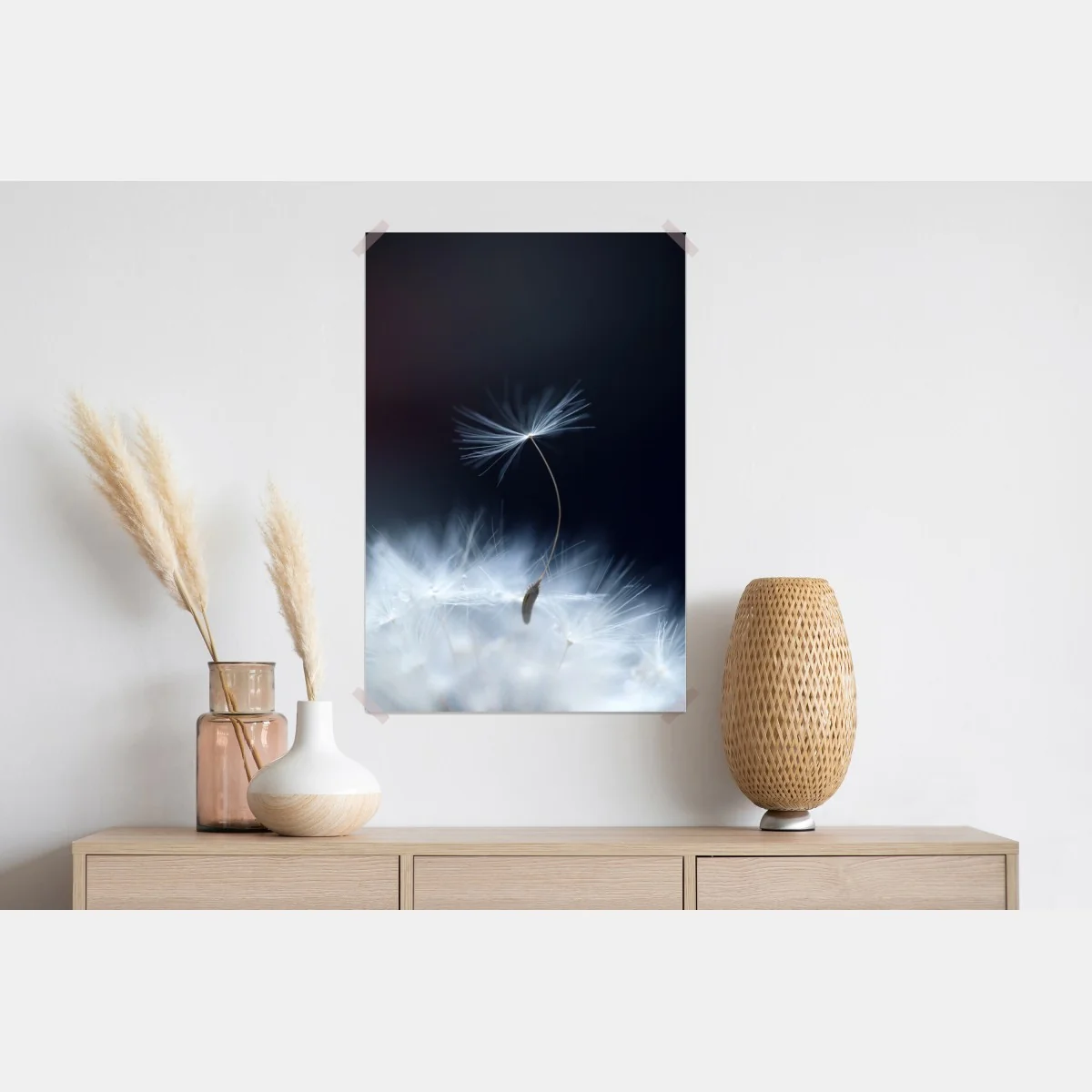 Plakat delikatne zbliżenie nasiona dmuchawca – Wallissimo® Plakat delikatne zbliżenie nasiona dmuchawca – Wallissimo®