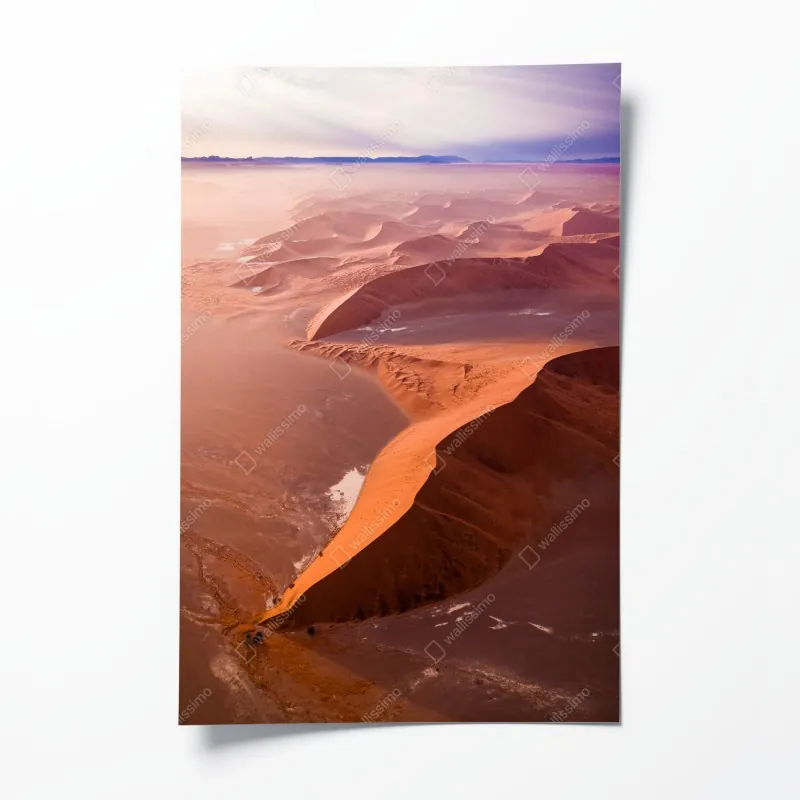 Plakat wydmy pustyni Sossusvlei