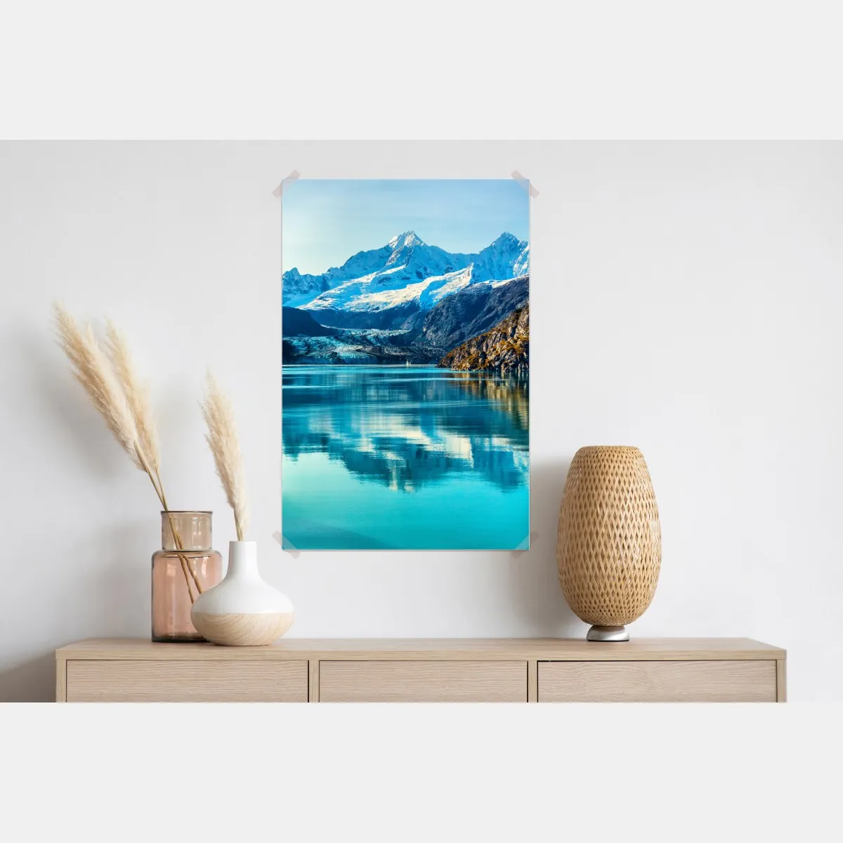 Plakat spokojne turkusowe jezioro górskie – Wallissimo® Plakat spokojne turkusowe jezioro górskie – Wallissimo®