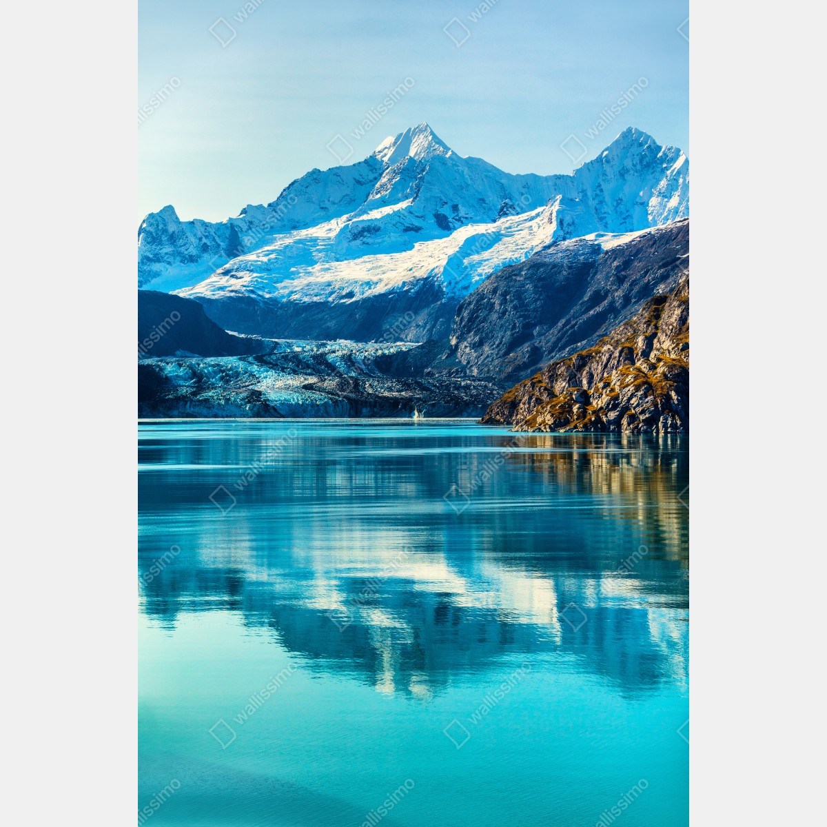 Plakat spokojne turkusowe jezioro górskie – Wallissimo® Plakat spokojne turkusowe jezioro górskie – Wallissimo®