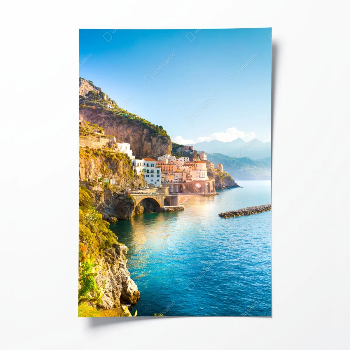Plakat słoneczne wybrzeże Amalfi – Wallissimo® Plakat słoneczne wybrzeże Amalfi – Wallissimo®