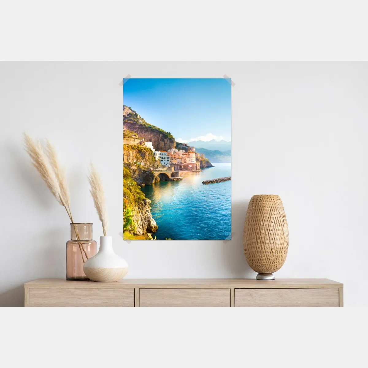 Plakat słoneczne wybrzeże Amalfi – Wallissimo® Plakat słoneczne wybrzeże Amalfi – Wallissimo®