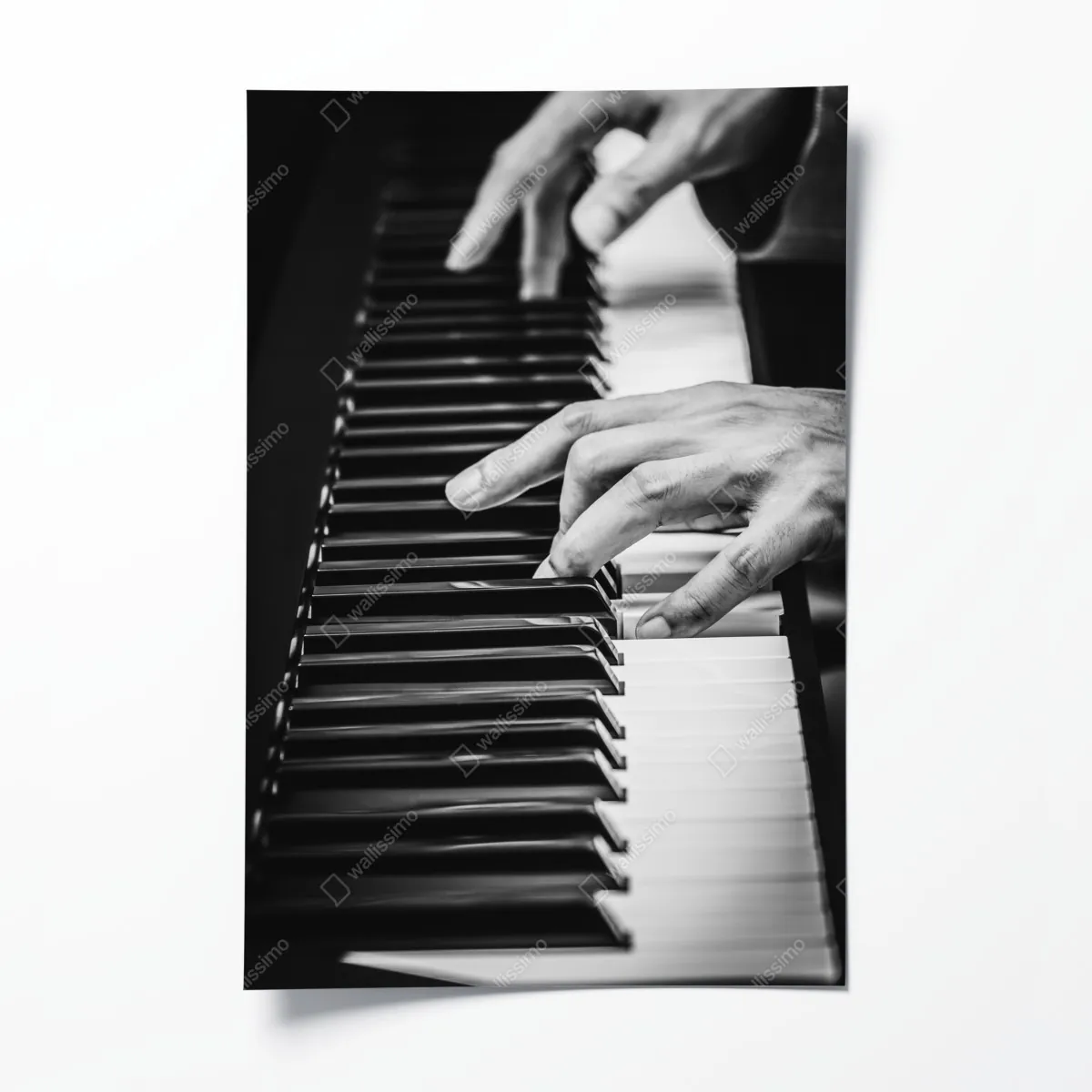 Plakat dłonie przy fortepianie w ruchu – Wallissimo® Plakat dłonie przy fortepianie w ruchu – Wallissimo®
