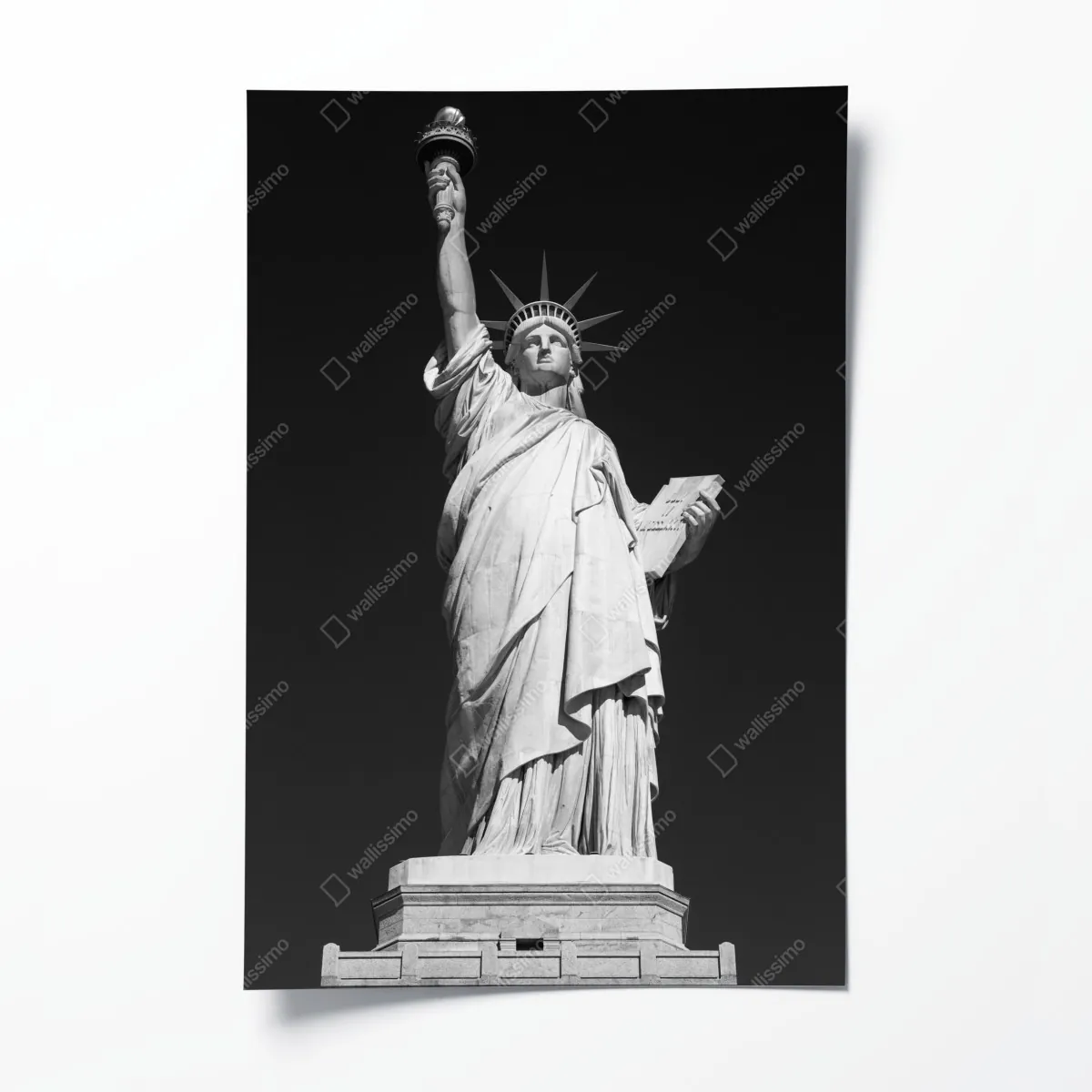 Plakat Statua Wolności w monochromie – Wallissimo® Plakat Statua Wolności w monochromie – Wallissimo®
