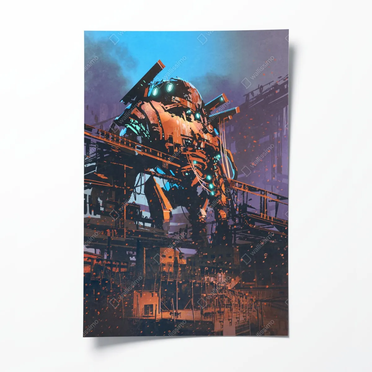 Plakat ogromny mech w opuszczonej fabryce – Wallissimo® Plakat ogromny mech w opuszczonej fabryce – Wallissimo®