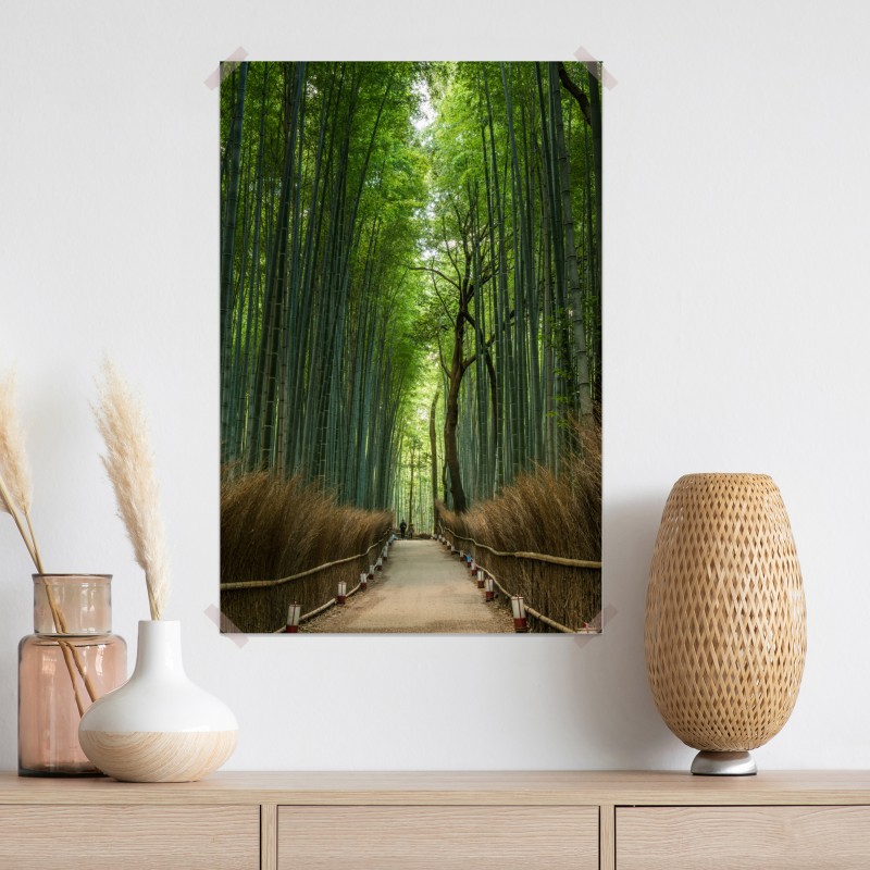 Plakat spokojna alejka w bambusowym gaju – Wallissimo® Plakat spokojna alejka w bambusowym gaju – Wallissimo®