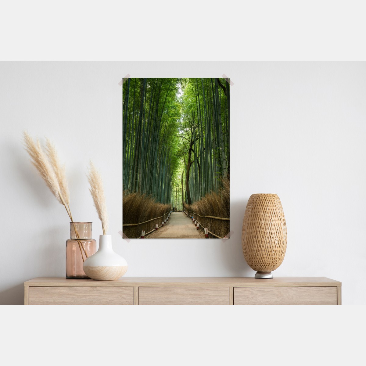 Plakat spokojna alejka w bambusowym gaju – Wallissimo® Plakat spokojna alejka w bambusowym gaju – Wallissimo®