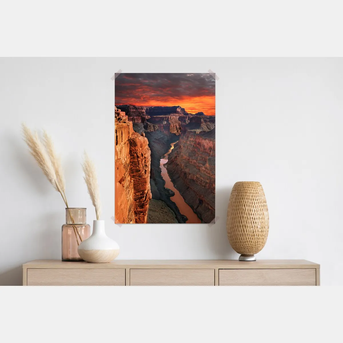 Plakat Wielki Kanion panorama zachodu słońca – Wallissimo® Plakat Wielki Kanion panorama zachodu słońca – Wallissimo®