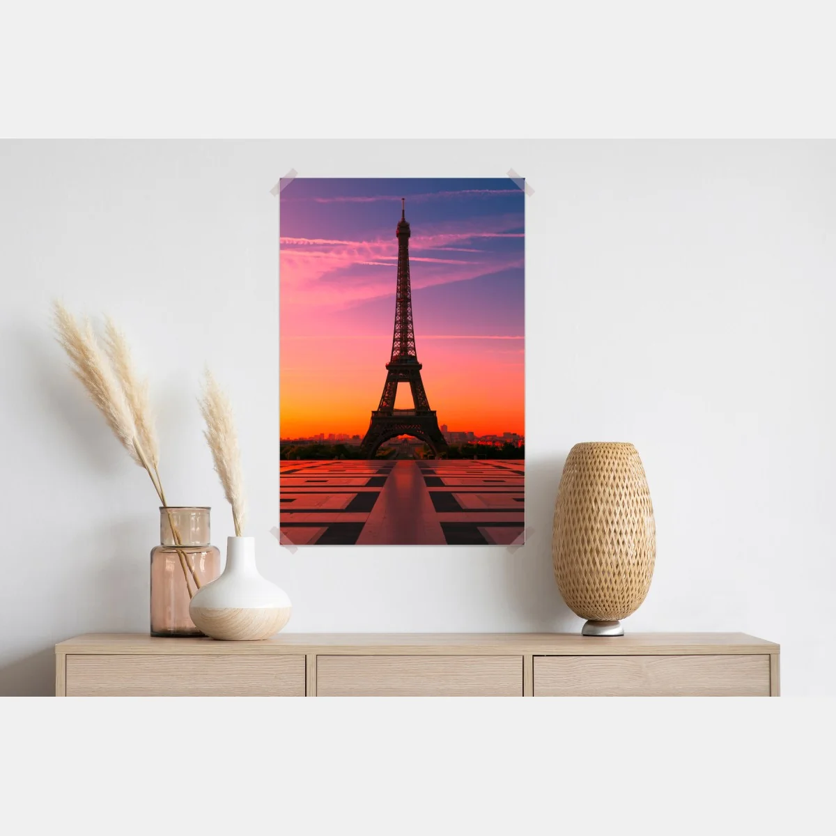 Plakat świt nad Wieżą Eiffla – Wallissimo® Plakat świt nad Wieżą Eiffla – Wallissimo®