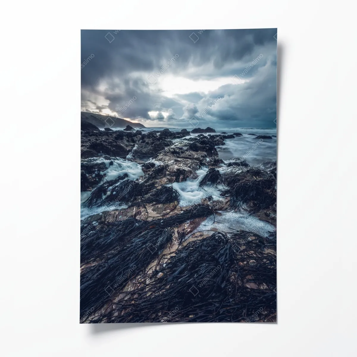 Plakat nastrojowe skaliste wybrzeże o zmierzchu – Wallissimo® Plakat nastrojowe skaliste wybrzeże o zmierzchu – Wallissimo®