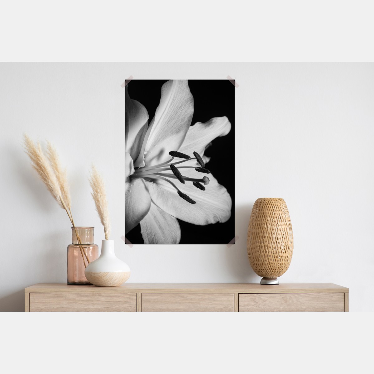 Plakat monochromatyczna lilia zbliżenie – Wallissimo® Plakat monochromatyczna lilia zbliżenie – Wallissimo®