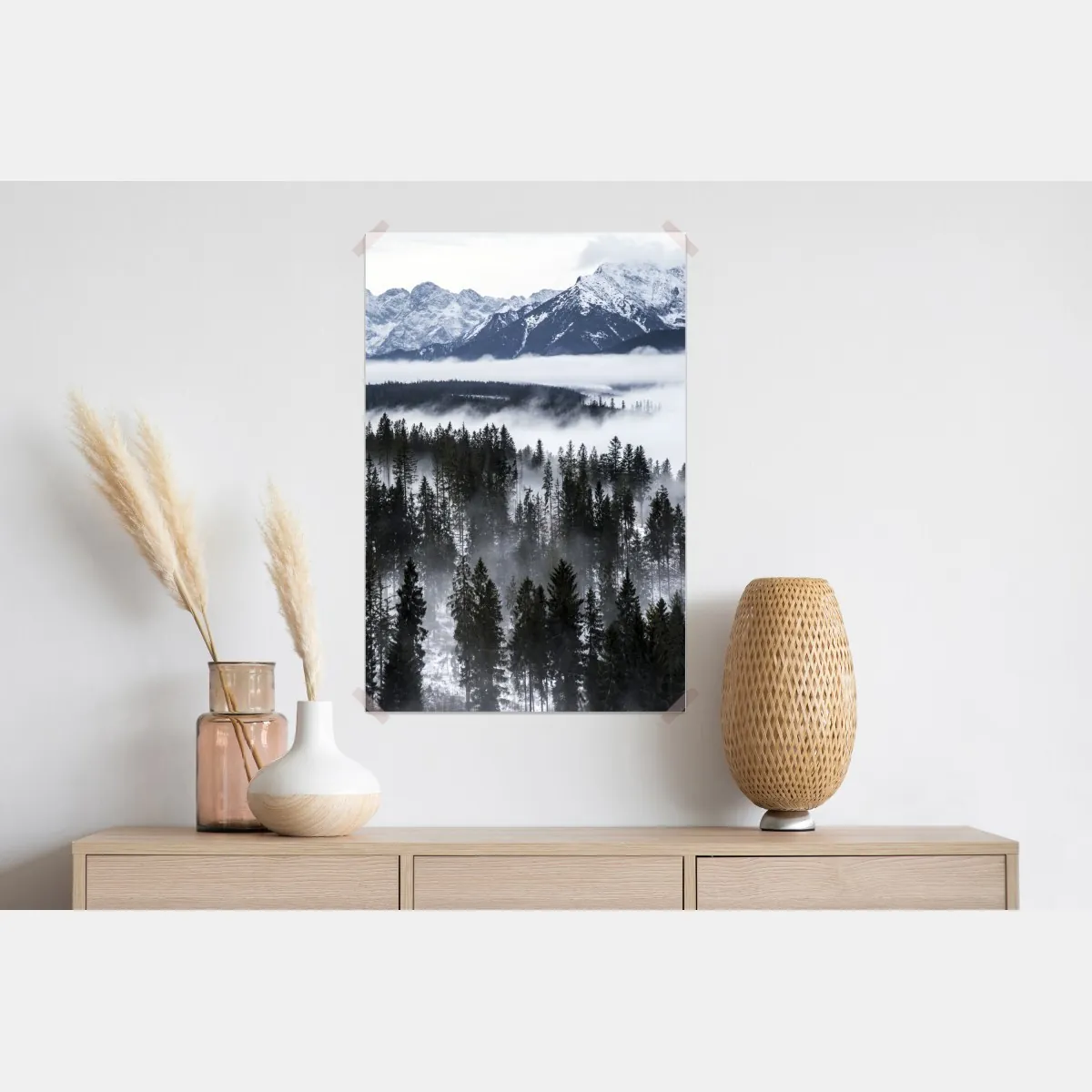 Plakat Tatry w zimowej mgle – Wallissimo® Plakat Tatry w zimowej mgle – Wallissimo®