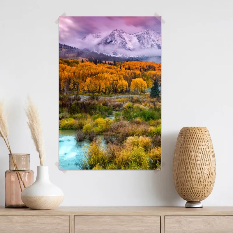 Plakat różowy wschód słońca nad East Beckwith Mountain – Wallissimo® Plakat różowy wschód słońca nad East Beckwith Mountain – Wallissimo®