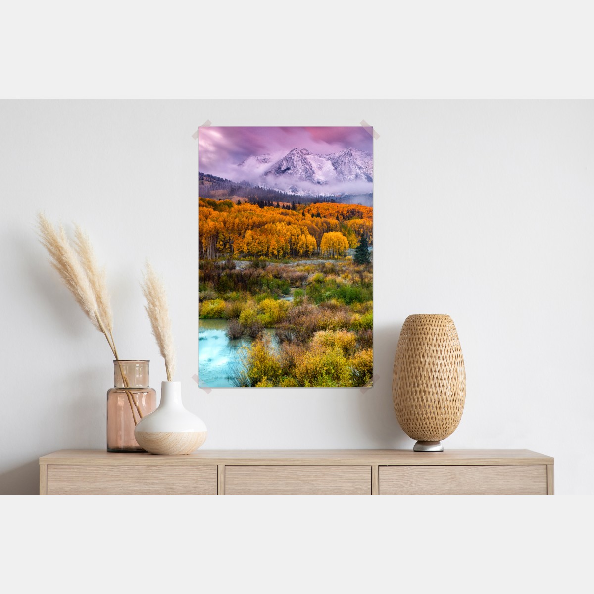 Plakat różowy wschód słońca nad East Beckwith Mountain – Wallissimo® Plakat różowy wschód słońca nad East Beckwith Mountain – Wallissimo®