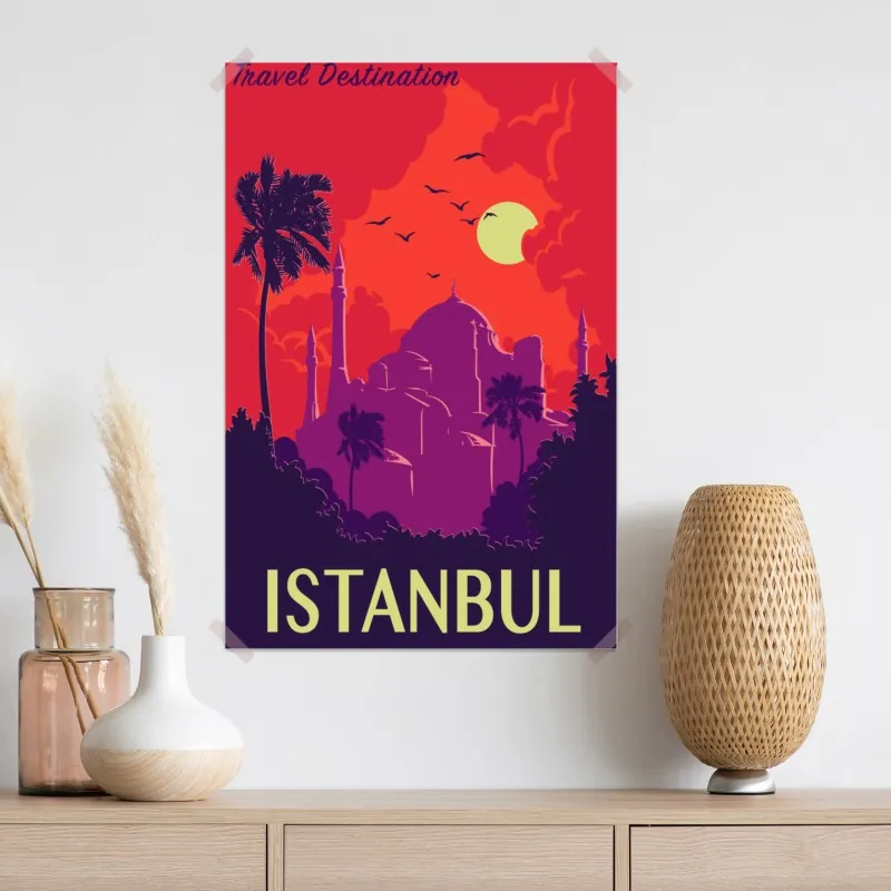 Plakat zachód słońca nad Stambułem – Wallissimo® Plakat zachód słońca nad Stambułem – Wallissimo®