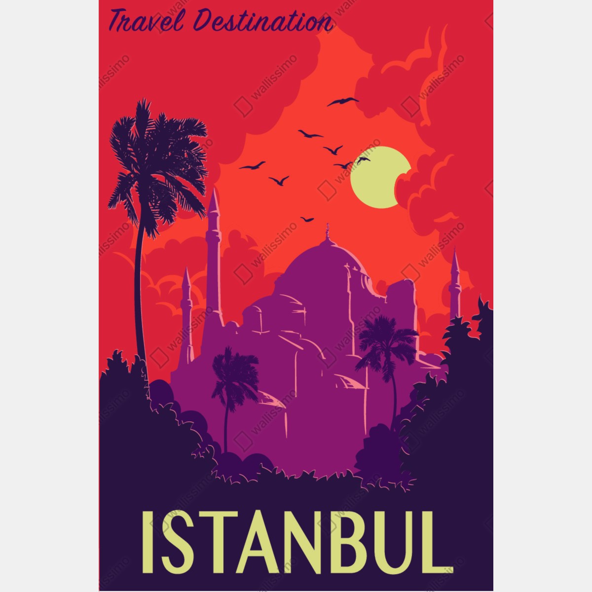 Plakat zachód słońca nad Stambułem – Wallissimo® Plakat zachód słońca nad Stambułem – Wallissimo®