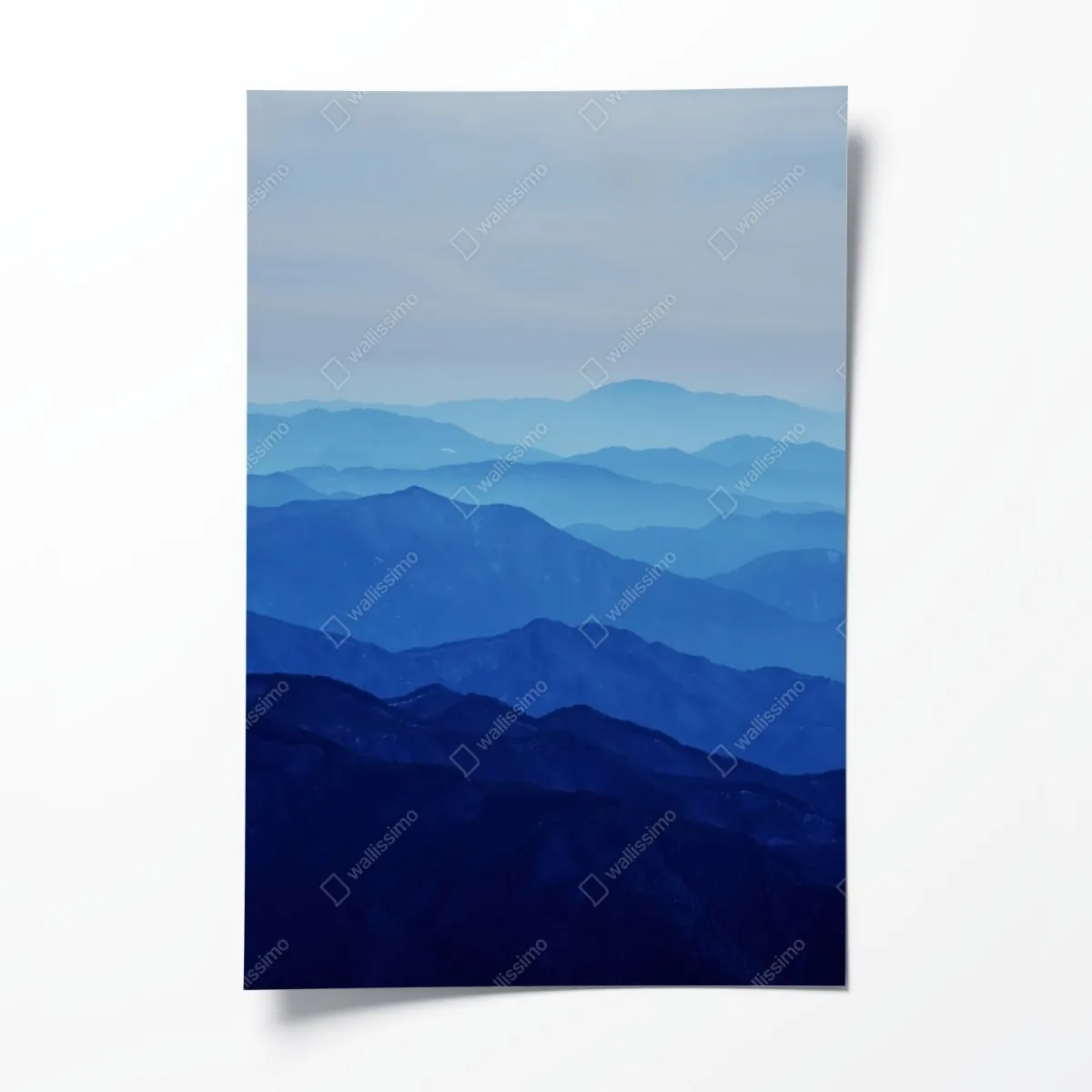 Plakat mglista niebieska panorama gór – Wallissimo® Plakat mglista niebieska panorama gór – Wallissimo®