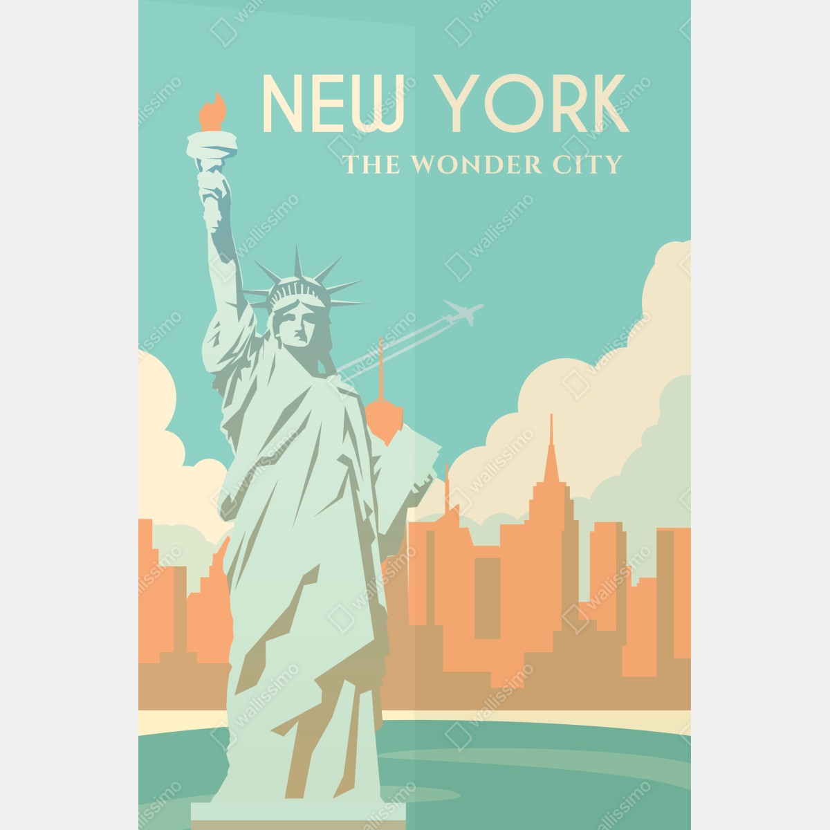 Plakat New York miasto cudów – Wallissimo® Plakat New York miasto cudów – Wallissimo®