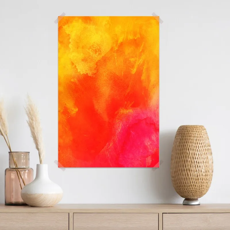 Plakat żywy pomarańczowy gradient abstrakcyjny – Wallissimo® Plakat żywy pomarańczowy gradient abstrakcyjny – Wallissimo®