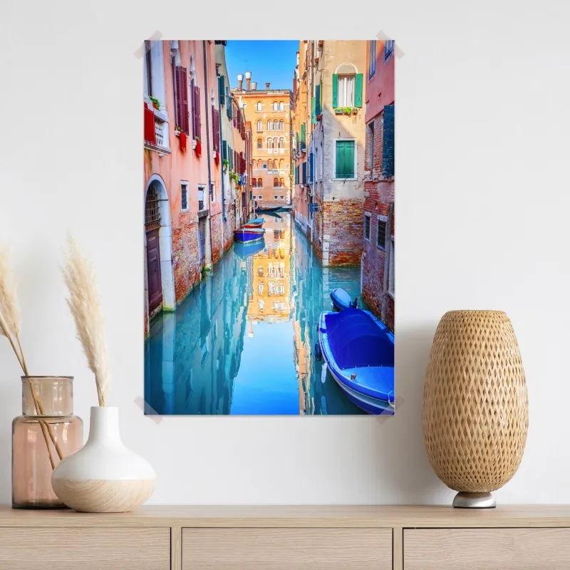 Plakat Wenecja kanał i odbicia – Wallissimo® Plakat Wenecja kanał i odbicia – Wallissimo®