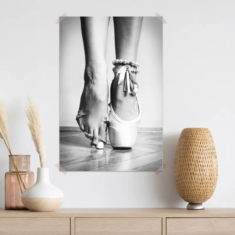 Plakat gracja baletowa na pointach – Wallissimo® Plakat gracja baletowa na pointach – Wallissimo®