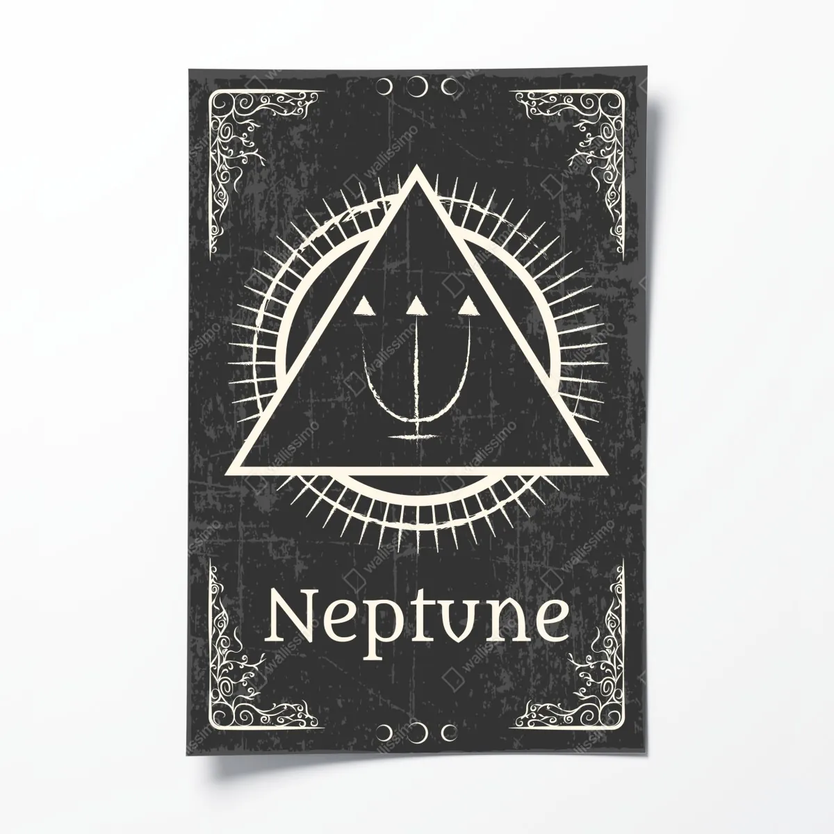 Plakat alchemiczny symbol Neptuna – Wallissimo® Plakat alchemiczny symbol Neptuna – Wallissimo®